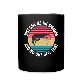 Shrimp Lover Gift - Full Colour Mug - black - Front