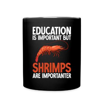 Shrimp Lover Gift - Full Colour Mug - black - Front