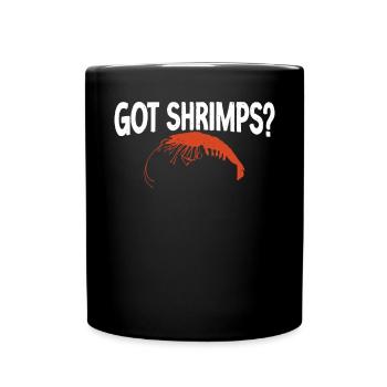 Garnelenliebhaber Geschenk - Tasse einfarbig - Schwarz - Vorne