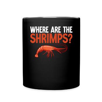 Shrimp Lover Gift - Full Colour Mug - black - Front