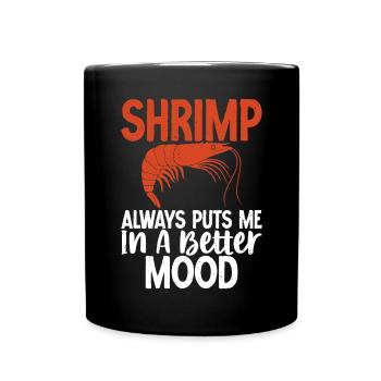 Shrimp Lover Gift - Full Colour Mug - black - Front