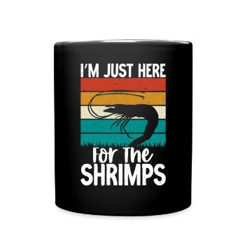 Shrimp Lover Gift - Full Colour Mug - black - Front