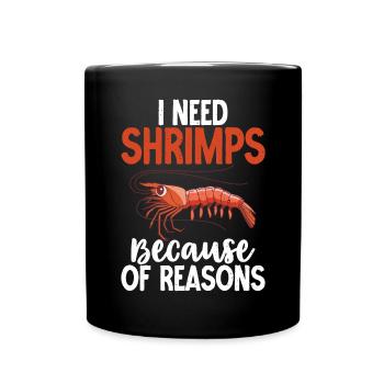 Shrimp Lover Gift - Full Colour Mug - black - Front