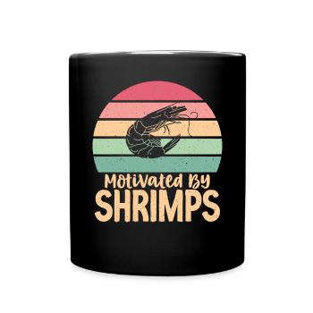 Shrimp Lover Gift - Full Colour Mug - black - Front