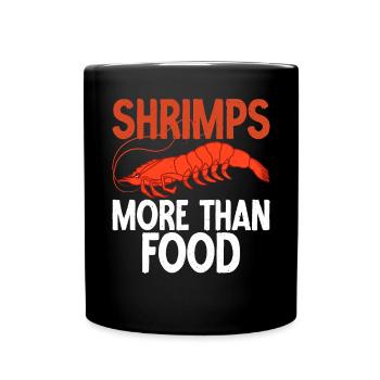 Shrimp Lover Gift - Full Colour Mug - black - Front