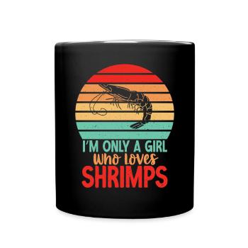 Shrimp Lover Gift - Full Colour Mug - black - Front