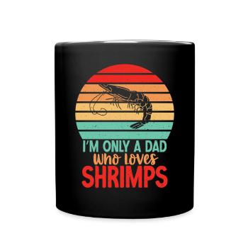 Shrimp Lover Gift - Full Colour Mug - black - Front