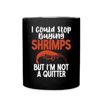 Shrimp Lover Gift - Full Colour Mug - black - Front