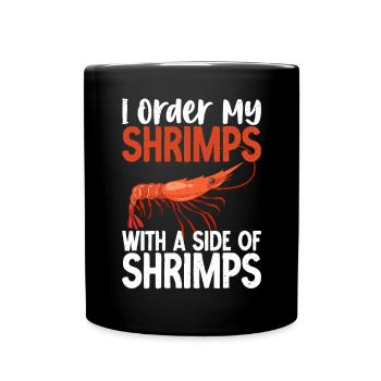 Shrimp Lover Gift - Full Colour Mug - black - Front