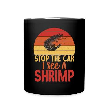 Shrimp Lover Gift - Full Colour Mug - black - Front