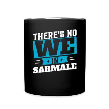 Lustiges Sarmale - Tasse einfarbig - Schwarz - Vorne