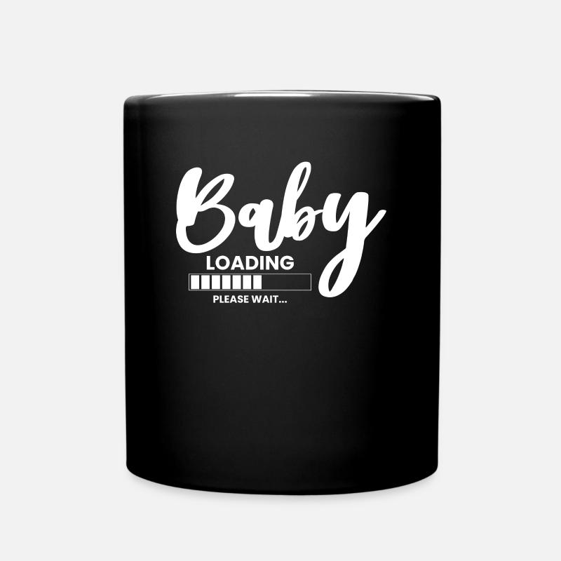 Baby Loading Shirt Geschenk Werdende Mutter - Tasse einfarbig - Schwarz