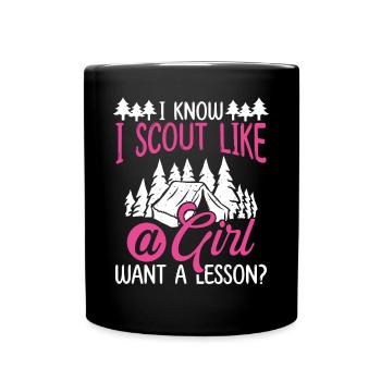 Scoutisme Je fais du scoutisme comme un club de chefs scouts - Mug uni - noir - Devant