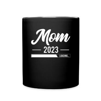 Maman 2023 Chargement de chemise Cadeau Femme enceinte - Mug uni - noir - Devant