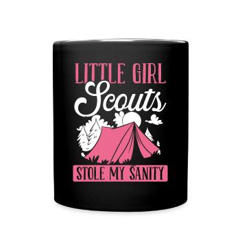 Girl Scout Leader Girl Scout stole my Sanity - Tasse einfarbig - Schwarz - Vorne