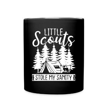 Girl Scout Leader Little Scouts stole my Sanity - Full Colour Mug - black - Front