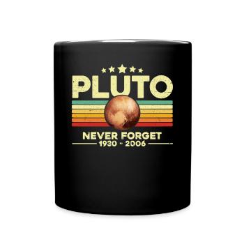 Pluto Never Forget - Full Colour Mug - black - Front