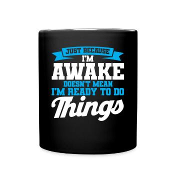 Zwillinge - Tasse einfarbig - Schwarz - Vorne