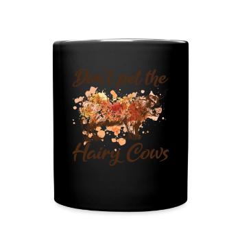 Highland cow - Full Colour Mug - black - Front