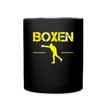 Boxe - Mug uni - noir - Devant