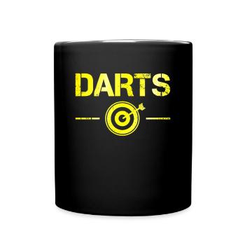 Darts - Tasse einfarbig - Schwarz - Vorne