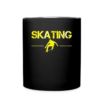 Skating - Full Colour Mug - black - Front