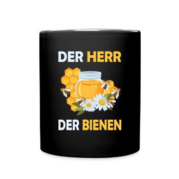 Bienenzucht und Honig - Tasse einfarbig - Schwarz - Vorne