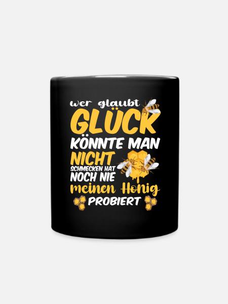 Bienenzucht und Honig - Tasse einfarbig - Schwarz