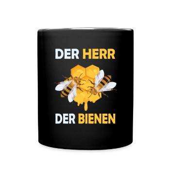 Bienenzucht und Honig - Tasse einfarbig - Schwarz - Vorne