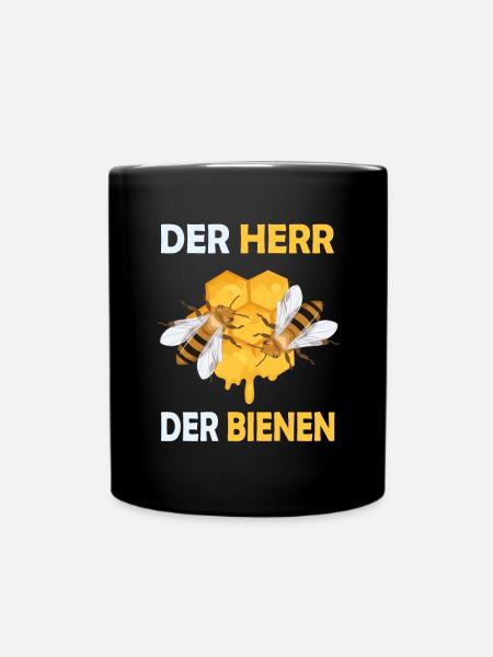 Bienenzucht und Honig - Tasse einfarbig - Schwarz