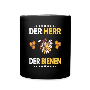 Bienenzucht und Honig - Tasse einfarbig - Schwarz - Vorne