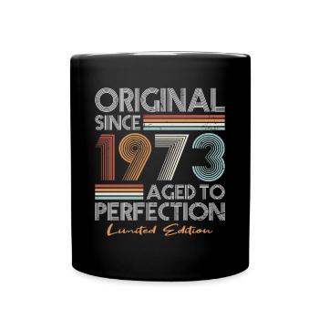 50th birthday born 1973 Original Since 1973 - Full Colour Mug - black - Front