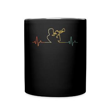 Trumpet Trumpet Player Trumpeter - Full Colour Mug - black - Front