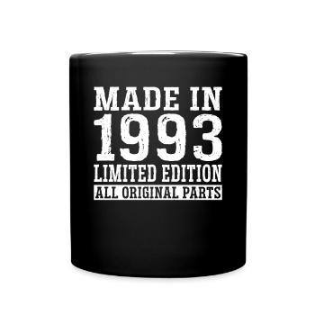 30e anniversaire Né en 1993 Fabriqué en 1993 - Mug uni - noir - Devant