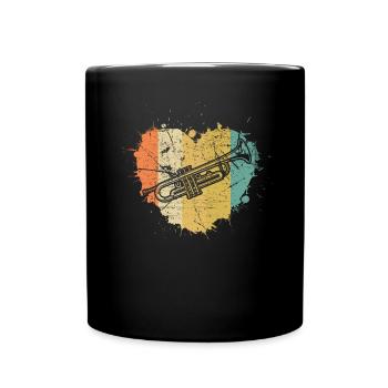 Trumpet Trumpet Player Trumpeter - Full Colour Mug - black - Front