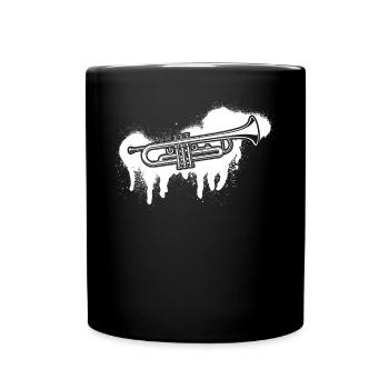 Trumpet Trumpet Player Trumpeter - Full Colour Mug - black - Front