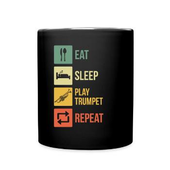Trumpet Trumpet Player Trumpeter - Full Colour Mug - black - Front