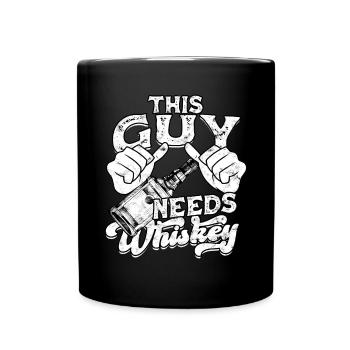 Buveur de whisky écossais irlandais Buvant de l’alcool - Mug uni - noir - Devant