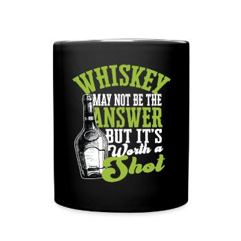 Buveur de whisky écossais irlandais Buvant de l’alcool - Mug uni - noir - Devant