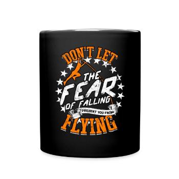 Pole Viertel und Feldstabhochsprung - Tasse einfarbig - Schwarz - Vorne