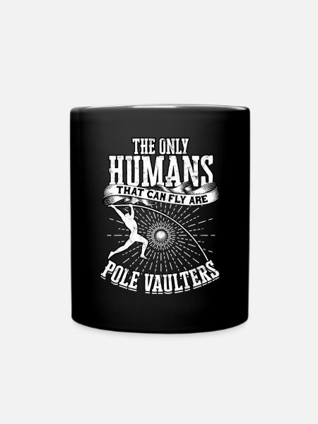 Quart à la perche et saut à la perche - Mug uni - noir