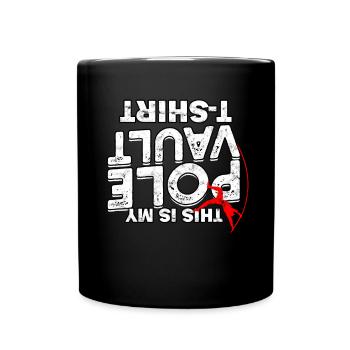Quart à la perche et saut à la perche - Mug uni - noir - Devant