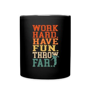Diskutieren Sie Wurf Track and Field Shot - Tasse einfarbig - Schwarz - Vorne