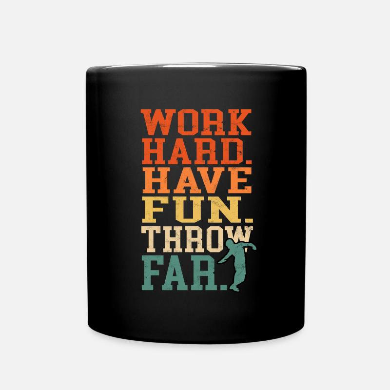 Diskutieren Sie Wurf Track and Field Shot - Tasse einfarbig - Schwarz