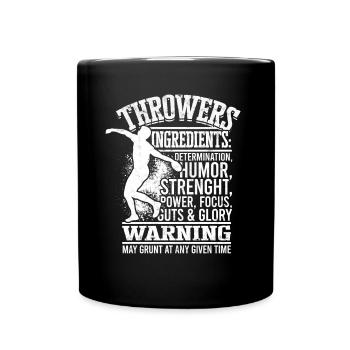 Leichtathletik -Athelitcs Running Sport - Tasse einfarbig - Schwarz - Vorne