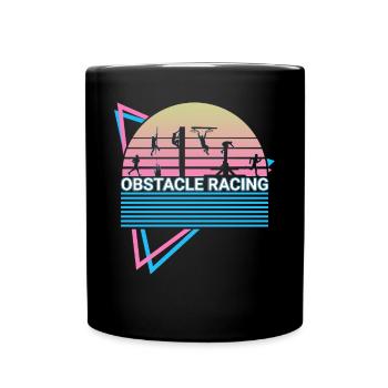 Retro Obstacle Race - Full Colour Mug - black - Front