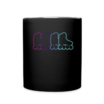 Inline Skate Cadeau Rollskates Roller 70s - Mug uni - noir - Devant