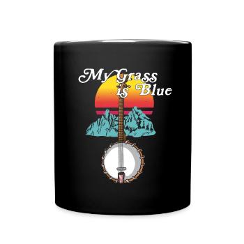 Banjo Shirts For Men Bluegrass Appalachia Folk - Full Colour Mug - black - Front