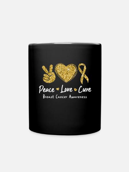 Cadeau Cancer du sein Cancer du sein Rose - Mug uni - noir