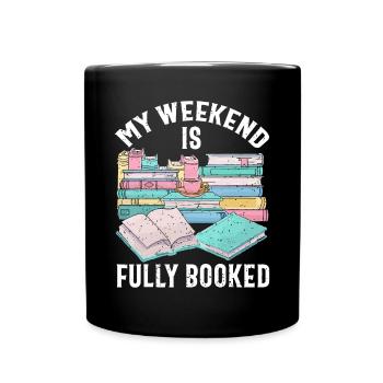 Funny Book TShirt, Book Lover Shirt, Reading Lover - Full Colour Mug - black - Front